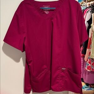 Cherokee Women's Short Sleeve Top - Deep Red